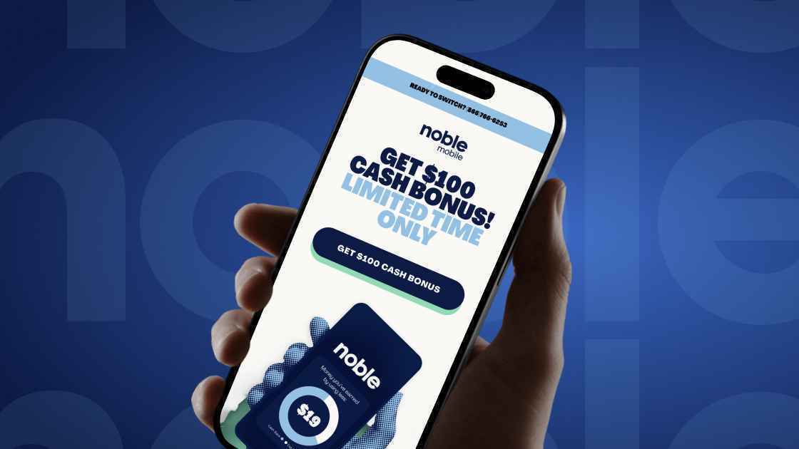 Noble mobile vous paie… pour décrocher : 100 $ offerts dès aujourd’hui